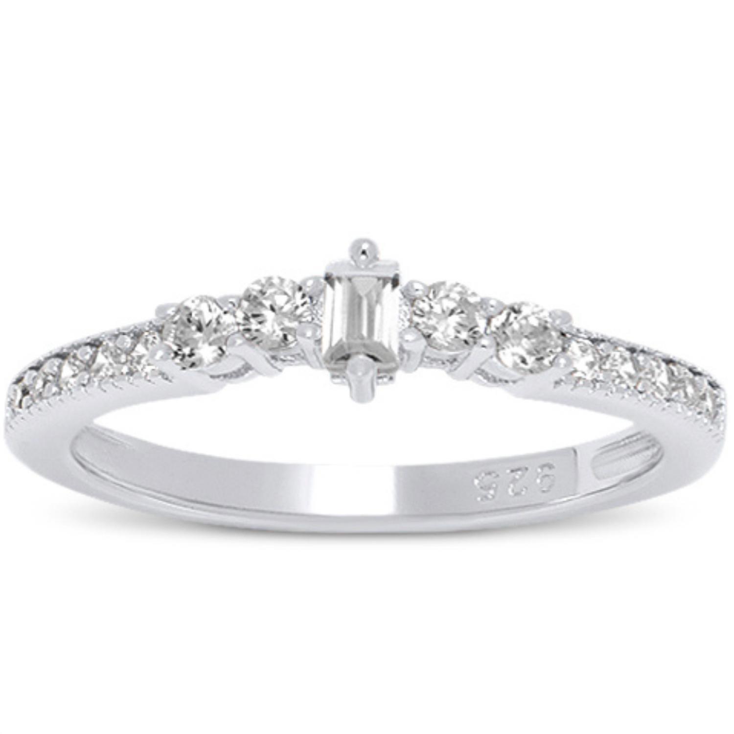 New Starlette Women's Isabella Stackable Ring In Silver